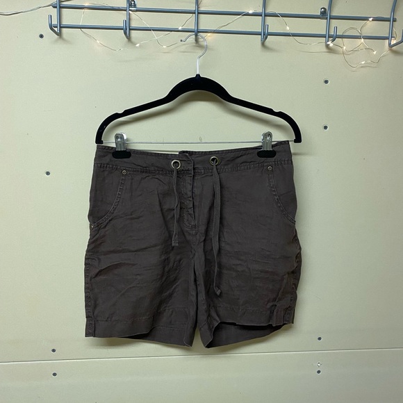 2/$20 ❤️ - SHORTS | Women’s Ecologie linen shorts size 6 - Picture 1 of 6